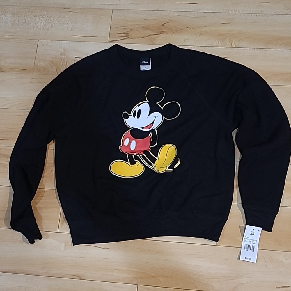 Disney women's XS black Mickey Mouse sweater